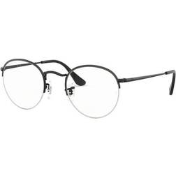 Ray-Ban ROUND GAZE Monture Noir Verres Incolore 48-22