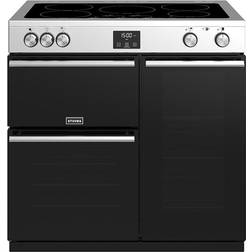 Stoves Precision Deluxe S900EI Black, Stainless Steel