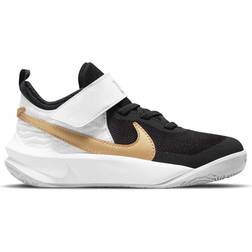 NIKE Team Hustle D 10 PSV - Black/White/Photon Dust/Metallic Gold