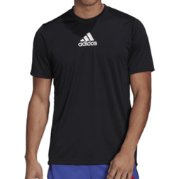 Adidas Primeblue Designed To Move Sport 3-Stripes T-shirt Men - Black/White