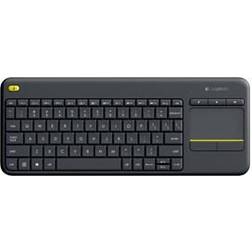 Logitech Clavier Tactile Sans Fil K400 Plus 2.4 GHz Suisse Noir