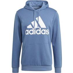 adidas Essentials Big Logo Hoodie - Crew Blue/White