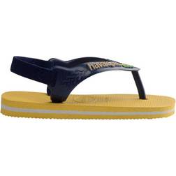 Havaianas Tongs Jaune Bleu Marine Drapeau Brésil Enfant - Bleu