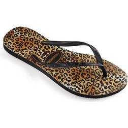 Havaianas Slim Leopard - Black