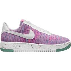 NIKE Air Force 1 Crater Flyknit W - Fuchsia Glow/Pink Blast/Green Glow/White