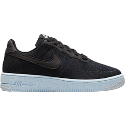 NIKE Air Force 1 Crater Flyknit GS - Black/Chambray Blue/Black