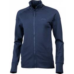 Lundhags Ullto Full Zip Midlayer Women - Deep Blue