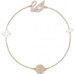 Swarovski Dazzling Swan Bracelet - Rose Gold/Transparent