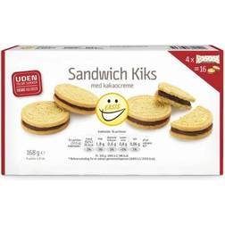 Easis Sandwich Biscuits with Cocoa Cream 168g 16st