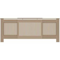 vidaXL Cache-radiateur MDF 205 cm Marron