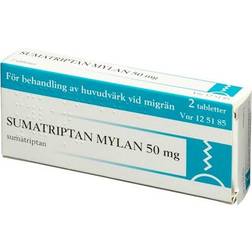 Sumatriptan Mylan 50mg 2 st Tablett