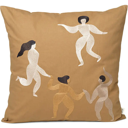 Ferm Living Free Coussin de Décoration Complet Marron (50x50cm)