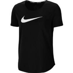 Nike Swoosh Run Top Women - Black/White