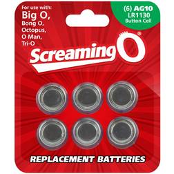 Screaming O AG10 Batteries Sheet of 6 (BigO,Octo, BongO,TriO,OMan,BangO)