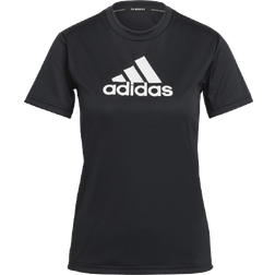 Adidas Logo Sport T-Shirt Black/White Male