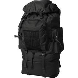 vidaXL Mochila Estilo Ejército Xxl Negro 100 L