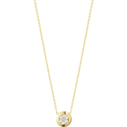 Georg Jensen Aurora Pendant Necklace - Gold/Diamonds