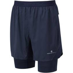 Ronhill Tech Revive 5" Twin Running Shorts Men - All Black