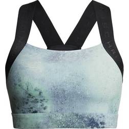 Röhnisch Kay Printed Sports Bra - Green Space Dyed