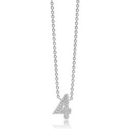 Sif Jakobs Novoli Quattro Necklace - Silver/Transparent