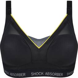 Shock Absorber Shaped Support Bra - Slate Gray/Yellow