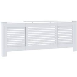vidaXL Radiatorombouw 205 cm MDF Wit
