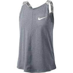 Nike Dri-FIT Training Tank Top Kids - Black Heather/White