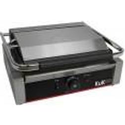 Kukoo Presse à Panini Professionnelle Grill Electrique 2 plaques Inox Rainurées 2200W 50-300 C Parfait Sandwicherie, Restaurant HORECA Grille Poisson