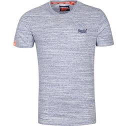 Superdry Organic Cotton Vintage Embroidery T-shirt - Mist Blue Space Dye