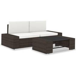 vidaXL 49517 Lounge-Set, 1 Tisch einschl. 2 Sofas