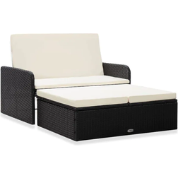 vidaXL 46078 Lounge-Set, Tisch einschl. 1 Stühle & 1 Sofas