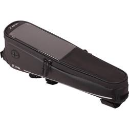 Zefal Black, in solution Smartphone holder and front bag. Water resistant polyester and zip. Translucent