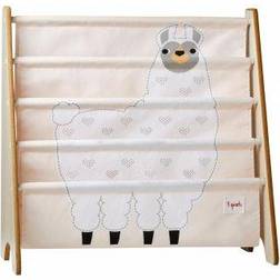 3 Sprouts Book Rack White Llama