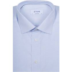 Etón Contemporary Fit Overhemd - Blauw