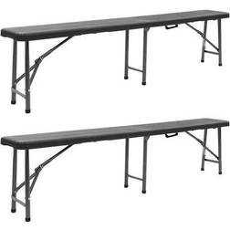 vidaXL 48832 2-pack Trädgårdsbänk