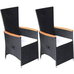 vidaXL 47683 2-pack Silla de jardín para comedor