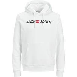 Jack & Jones Homme Jjecorp Logo Hood Noos 12137054 Blanc