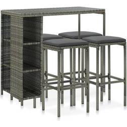 vidaXL 3064915 Conjunto de Bar Exterior, 1 Mesa incl. 4 Sillas