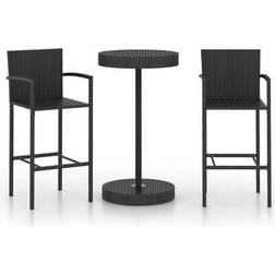 vidaXL 3064769 Outdoor Bar Set, 1 Table incl. 2 Chairs