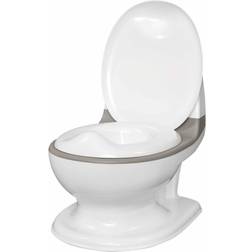 Nuby Dr. Talbot's My Real Potty Pot pour bébé avec bruit de chasse Toilette enfant Pot d’apprentissage de la propreté Avec vrai son et piles incluses Blanc 18 mois