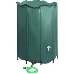 vidaXL Rain Barrel Foldable with Crane 1500l
