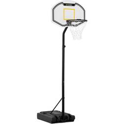 Gymrex Canasta de baloncesto con soporte regulable en altura de 190 a 260 cm