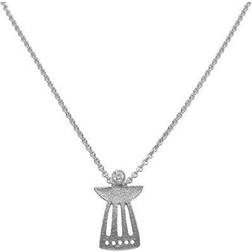Heiring Guardian Angel Pendant - Silver/Transparent