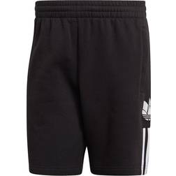 adidas Adicolor 3D Trefoil 3-Stripes Sweat Shorts - Black