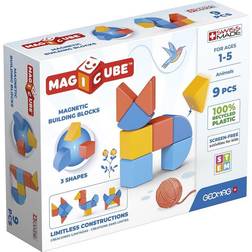 Geomag Magicube 3 Shapes Recycled Animals 9pcs