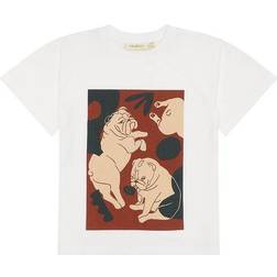 Soft Gallery Asger T-Shirt - Snow White Bulldogs (452-410-814)