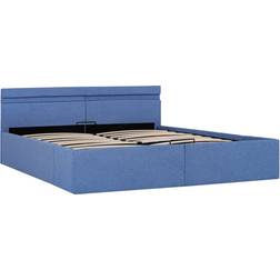 vidaXL Bed Frame with Hydraulic Storage LED 73cm Sengeramme 160x200cm