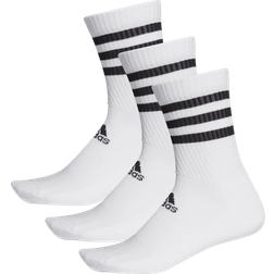 adidas 3-Stripes Cushioned Crew Socks 3-pack - White