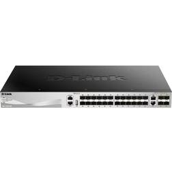 D-Link DGS-3130-30PS Gigabit Ethernet PoE 10 / 100 / 1000 Mbps RJ45 Con 4 Porte SFP+ Managed