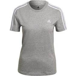 Adidas Essentials Slim 3-Stripes - Medium Grey Heather/White Female